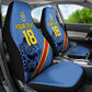 Custom DR Congo Football Car Seat Cover Leopard Pride Heritage Edition