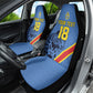 Custom DR Congo Football Car Seat Cover Leopard Pride Heritage Edition