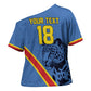 Custom DR Congo Football Cross Shoulder Shirt Leopard Pride Heritage Edition