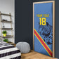 Custom DR Congo Football Door Cover Leopard Pride Heritage Edition