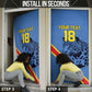 Custom DR Congo Football Door Cover Leopard Pride Heritage Edition