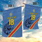 Custom DR Congo Football Garden Flag Leopard Pride Heritage Edition