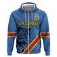 Custom DR Congo Football Hoodie Leopard Pride Heritage Edition