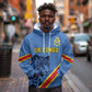 Custom DR Congo Football Hoodie Leopard Pride Heritage Edition