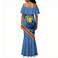Custom DR Congo Football Mermaid Dress Leopard Pride Heritage Edition