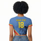 Custom DR Congo Football Raglan Cropped T shirt Leopard Pride Heritage Edition