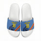 Custom DR Congo Football Slide Sandals Leopard Pride Heritage Edition