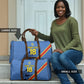 Custom DR Congo Football Travel Bag Leopard Pride Heritage Edition