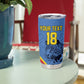 Custom DR Congo Football Tumbler Cup Leopard Pride Heritage Edition