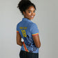 Custom DR Congo Football Women Polo Shirt Leopard Pride Heritage Edition