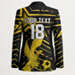 Custom Ghana Football Blazer Golden Black Star Eagle Heritage
