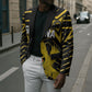 Custom Ghana Football Blazer Golden Black Star Eagle Heritage