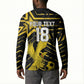Custom Ghana Football Button Sweatshirt Golden Black Star Eagle Heritage