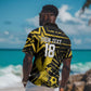 Custom Ghana Football Hawaiian Shirt Golden Black Star Eagle Heritage