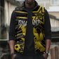 Custom Ghana Football Sleeveless Puffer Jacket Golden Black Star Eagle Heritage