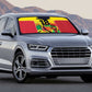 Custom Guyana Football Pride Auto Sun Shade Golden Jaguars Go Champion - Yellow