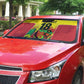Custom Guyana Football Pride Auto Sun Shade Golden Jaguars Go Champion - Yellow