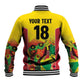 Custom Guyana Football Pride Baseball Jacket Golden Jaguars Go Champion - Yellow - African Pride