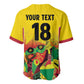 Custom Guyana Football Pride Baseball Jersey Golden Jaguars Go Champion - Yellow - African Pride