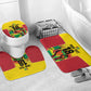 Custom Guyana Football Pride Bathroom Set Golden Jaguars Go Champion - Yellow