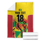 Custom Guyana Football Pride Blanket Golden Jaguars Go Champion - Yellow - African Pride