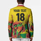 Custom Guyana Football Pride Blazer Golden Jaguars Go Champion - Yellow