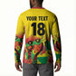 Custom Guyana Football Pride Button Sweatshirt Golden Jaguars Go Champion - Yellow