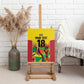 Custom Guyana Football Pride Canvas Wall Art Golden Jaguars Go Champion - Yellow - African Pride