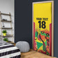 Custom Guyana Football Pride Door Cover Golden Jaguars Go Champion - Yellow