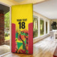 Custom Guyana Football Pride Door Cover Golden Jaguars Go Champion - Yellow