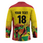 Custom Guyana Football Pride Hockey Jersey Golden Jaguars Go Champion - Yellow