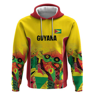 Custom Guyana Football Pride Hoodie Golden Jaguars Go Champion - Yellow - African Pride