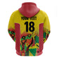 Custom Guyana Football Pride Hoodie Golden Jaguars Go Champion - Yellow - African Pride