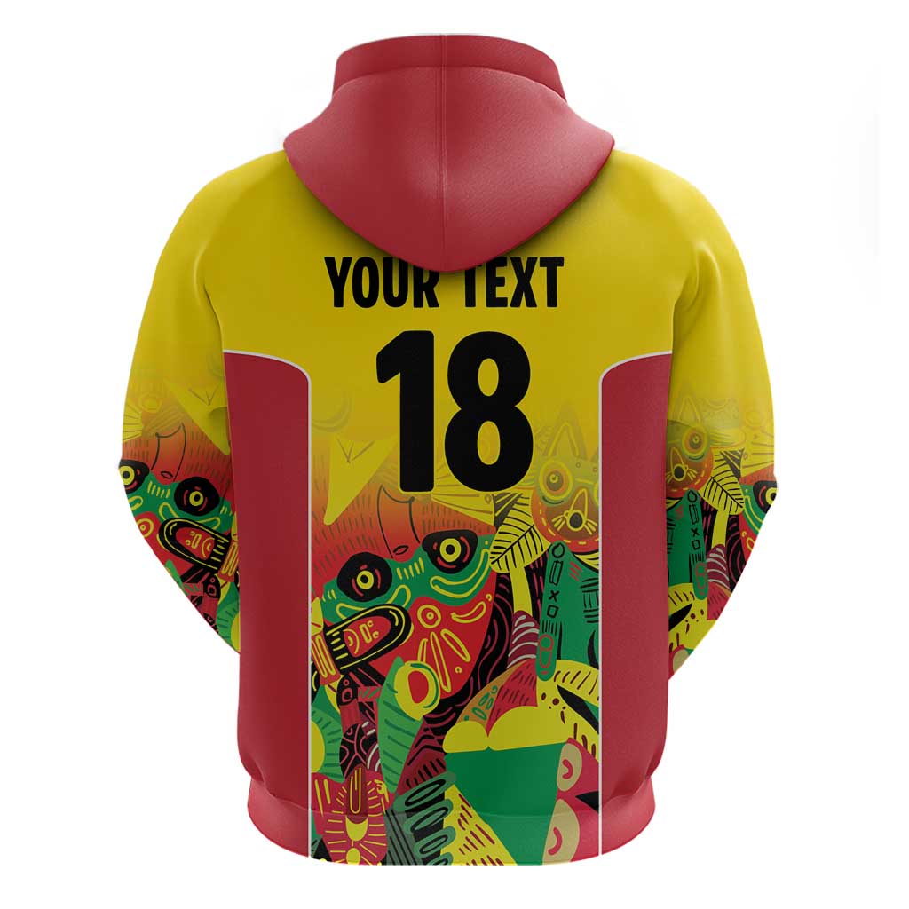 Custom Guyana Football Pride Hoodie Golden Jaguars Go Champion - Yellow - African Pride