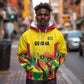 Custom Guyana Football Pride Hoodie Golden Jaguars Go Champion - Yellow - African Pride