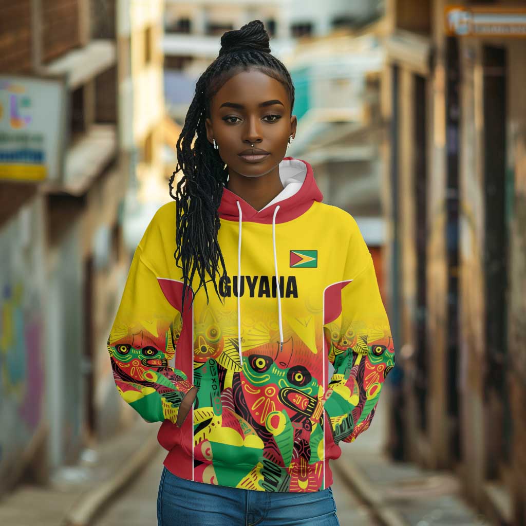 Custom Guyana Football Pride Hoodie Golden Jaguars Go Champion - Yellow - African Pride