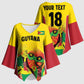 Custom Guyana Football Pride Kimono Sleeve Blouse Golden Jaguars Go Champion - Yellow