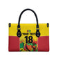 Custom Guyana Football Pride Leather Bag Golden Jaguars Go Champion - Yellow