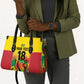 Custom Guyana Football Pride Leather Bag Golden Jaguars Go Champion - Yellow