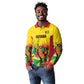 Custom Guyana Football Pride Long Sleeve Polo Shirt Golden Jaguars Go Champion - Yellow - African Pride