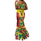 Custom Guyana Football Pride Mermaid Dress Golden Jaguars Go Champion - Yellow - African Pride