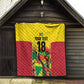 Custom Guyana Football Pride Quilt Golden Jaguars Go Champion - Yellow - African Pride