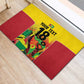Custom Guyana Football Pride Rubber Doormat Golden Jaguars Go Champion - Yellow - African Pride