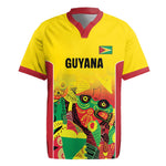 Custom Guyana Football Pride Rugby Jersey Golden Jaguars Go Champion - Yellow - African Pride