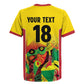 Custom Guyana Football Pride Rugby Jersey Golden Jaguars Go Champion - Yellow - African Pride