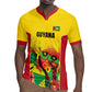 Custom Guyana Football Pride Rugby Jersey Golden Jaguars Go Champion - Yellow - African Pride