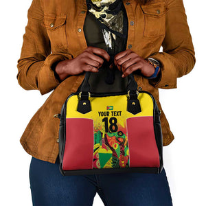 Custom Guyana Football Pride Shoulder Handbag Golden Jaguars Go Champion - Yellow - African Pride