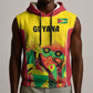 Custom Guyana Football Pride Sleeveless Hoodie Golden Jaguars Go Champion - Yellow - African Pride