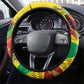 Guyana Football Pride Steering Wheel Cover Golden Jaguars Go Champion - Yellow - African Pride