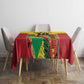 Custom Guyana Football Pride Tablecloth Golden Jaguars Go Champion - Yellow - African Pride